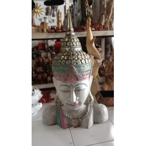 wooden buddha statue